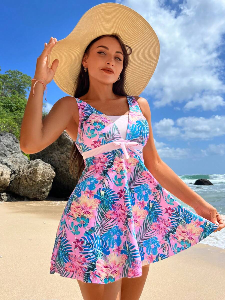 Kaimana | Tropical Print Tankini Set