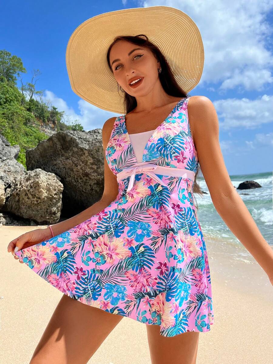 Kaimana | Tropical Print Tankini Set