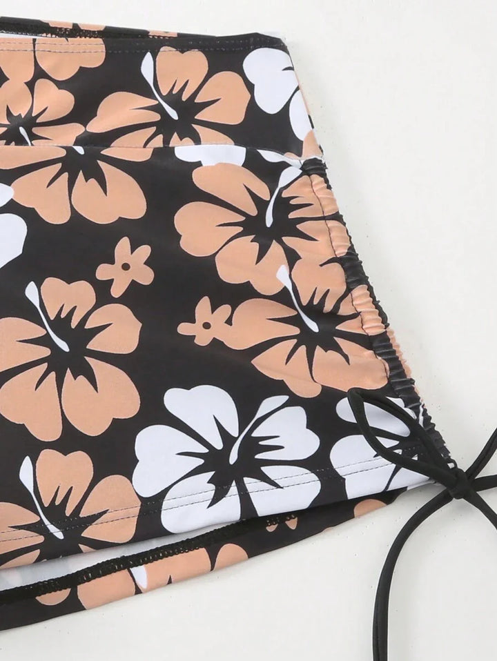 Lushie | Floral Print Bikini Top