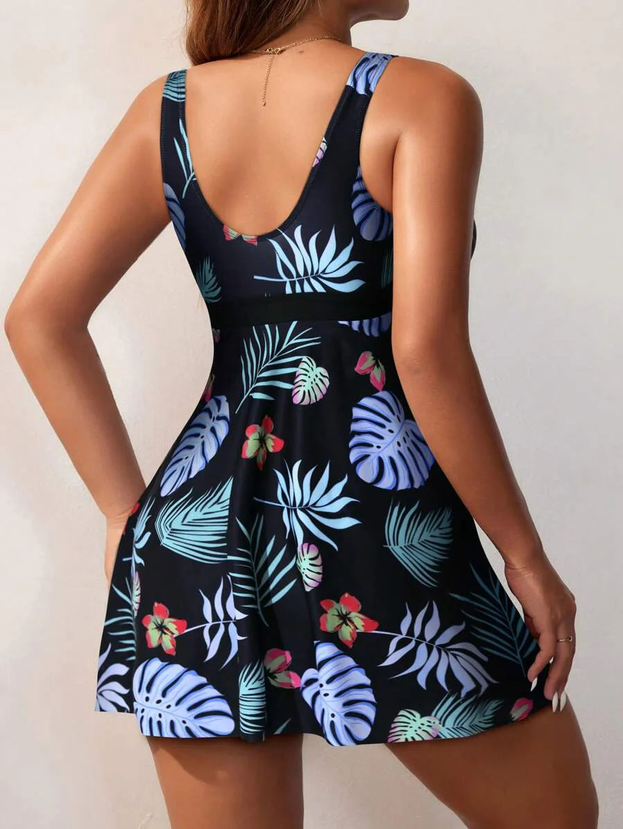 Kaimana | Tropical Print Tankini Set