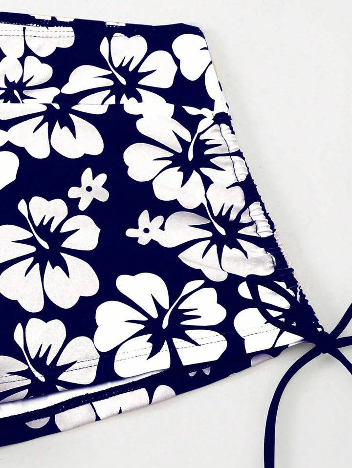Lushie | Floral Print Bikini Top