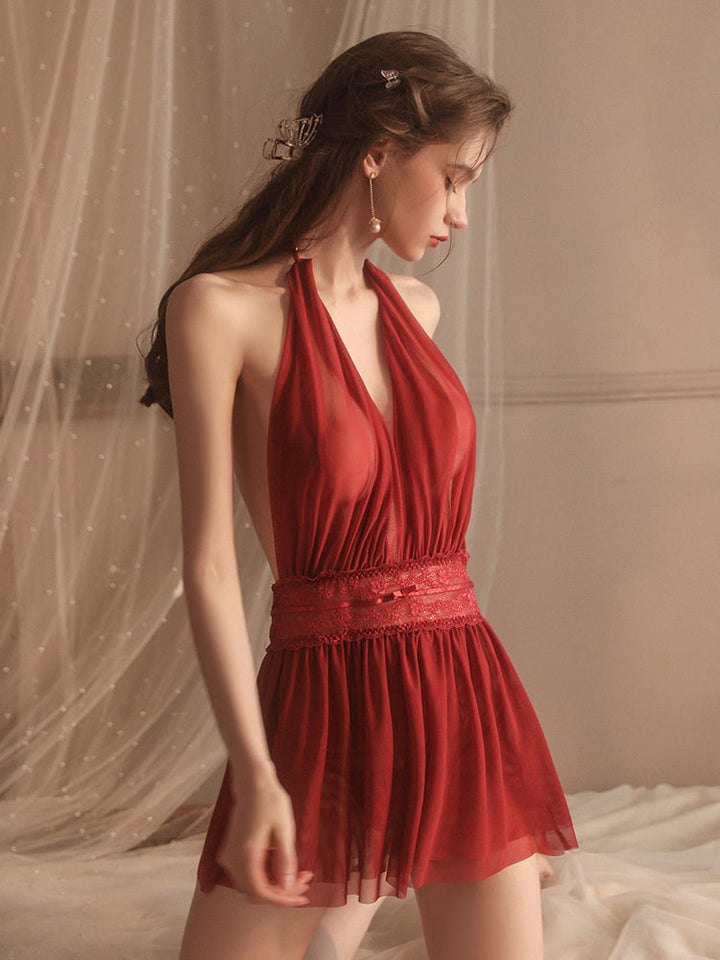 Luxe | Elegant Halter Babydoll