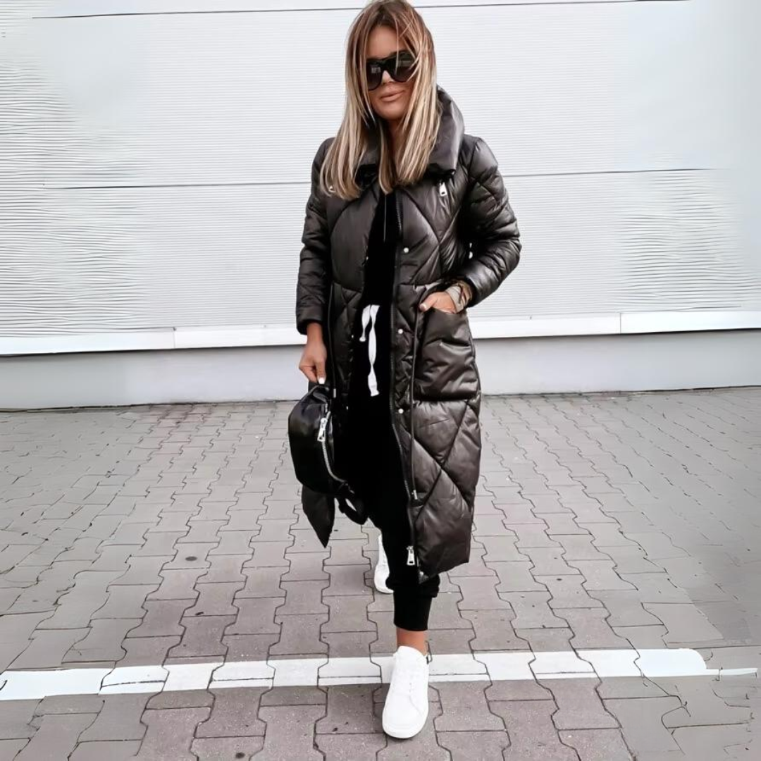 Mila | Luxe Quilted Long Puffer