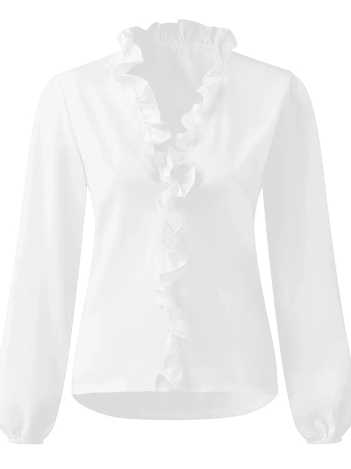 Maisie | Ruffled V-Neck Blouse