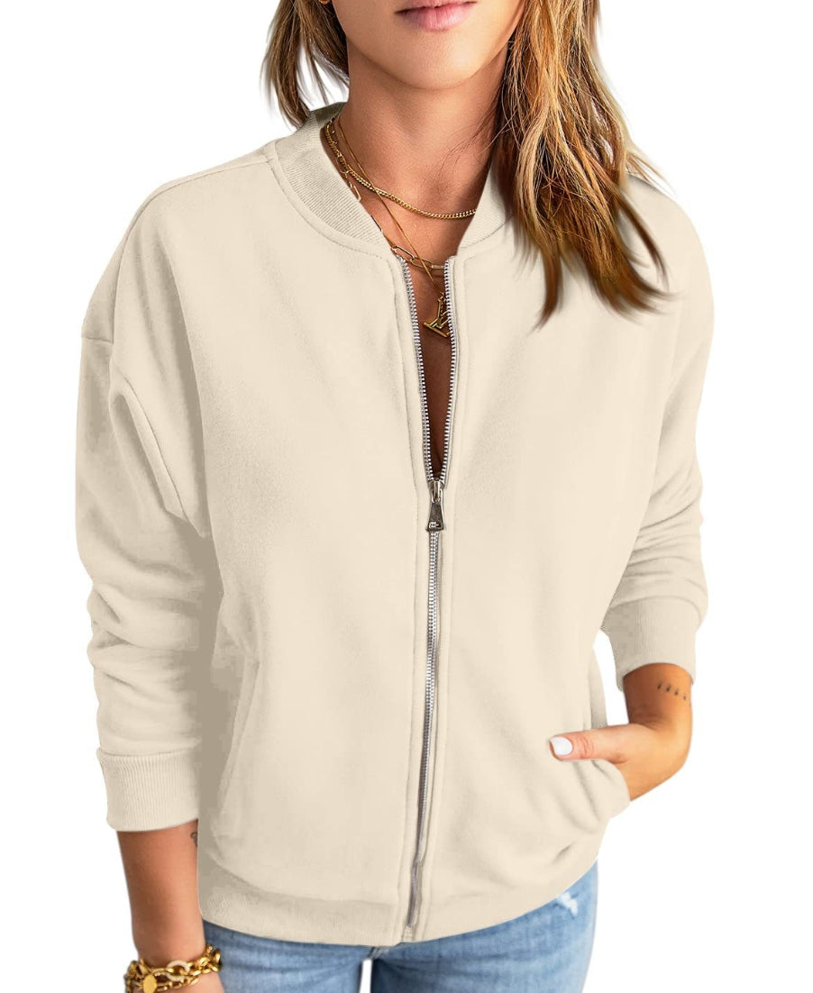 Zara | Chic Suede Bomber Jacket