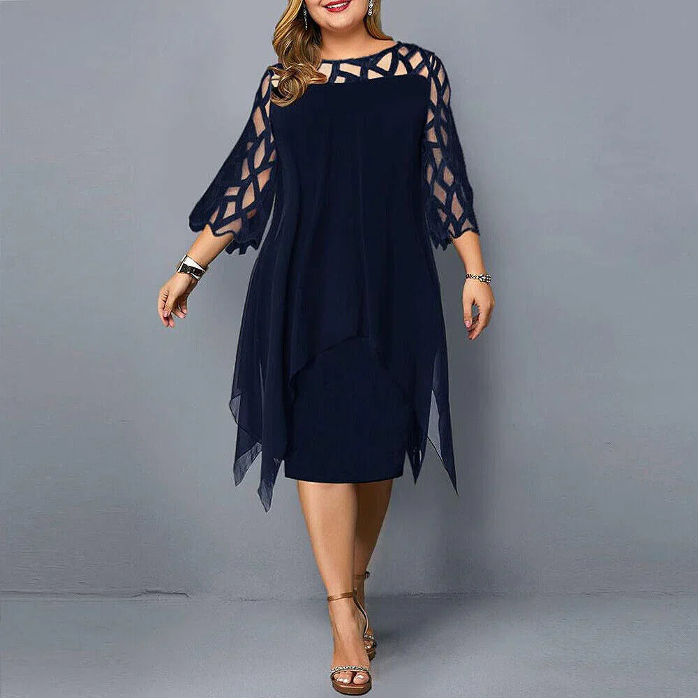 Bella | Chic Plus Size Midi Dress