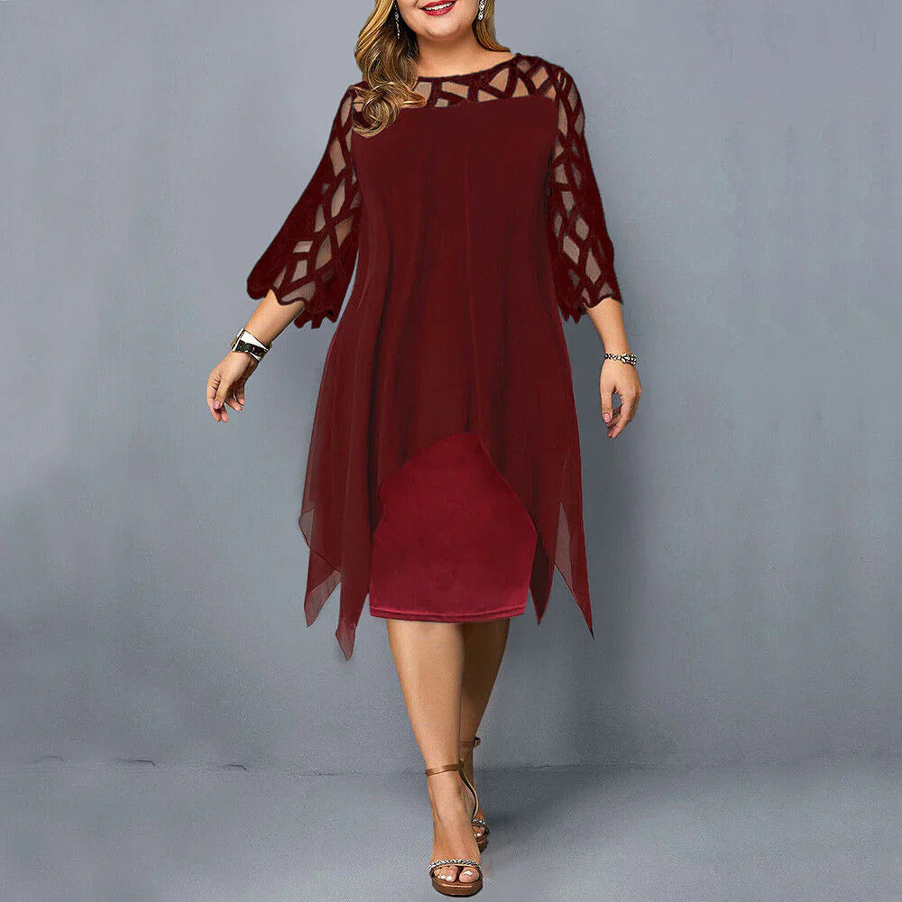 Bella | Chic Plus Size Midi Dress