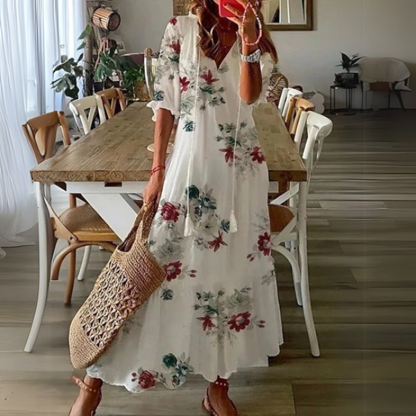 Zara | Chic Boho Midi Dress