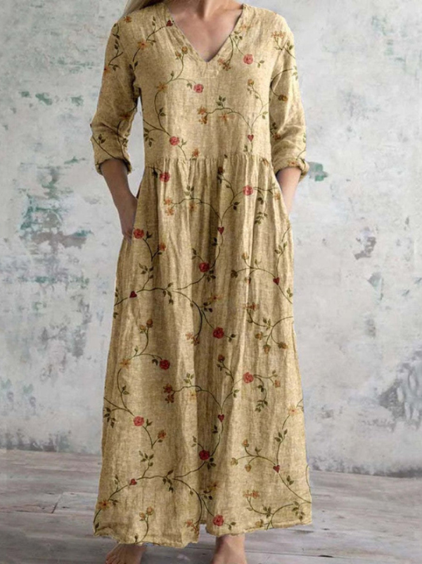 Celeste | Vintage Floral Maxi Dress