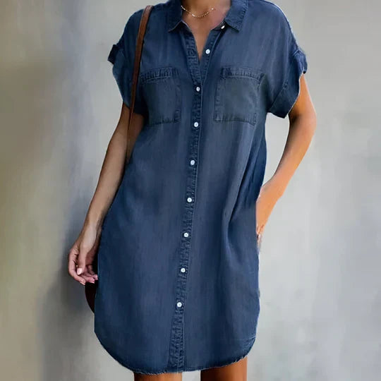 Polly | Stylish Denim Belly Dress