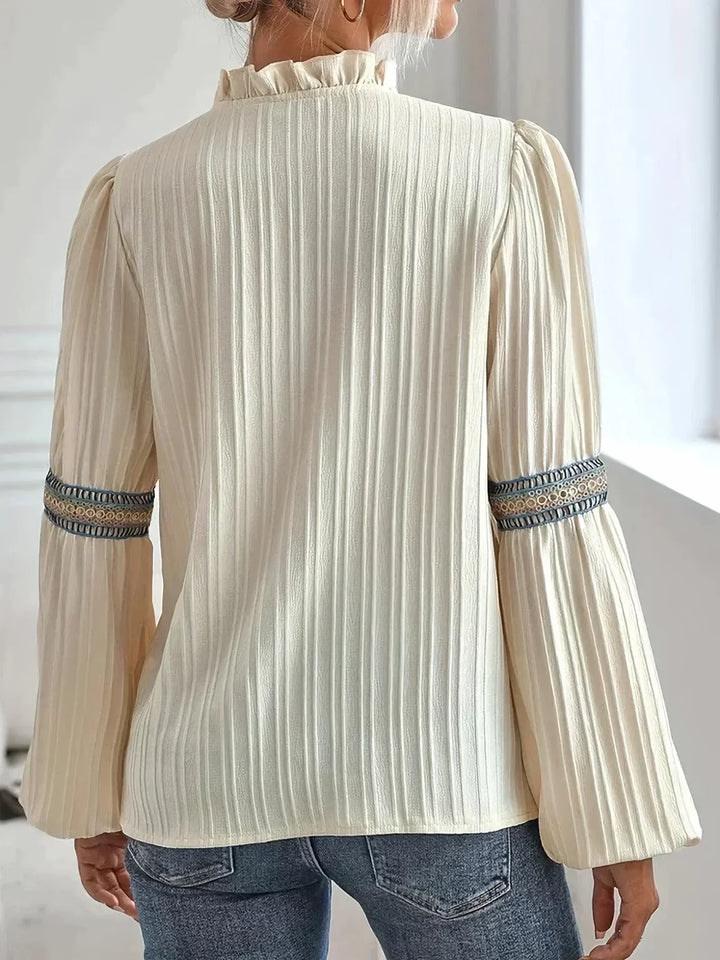 Vivid | Elegant V-Neck Blouse