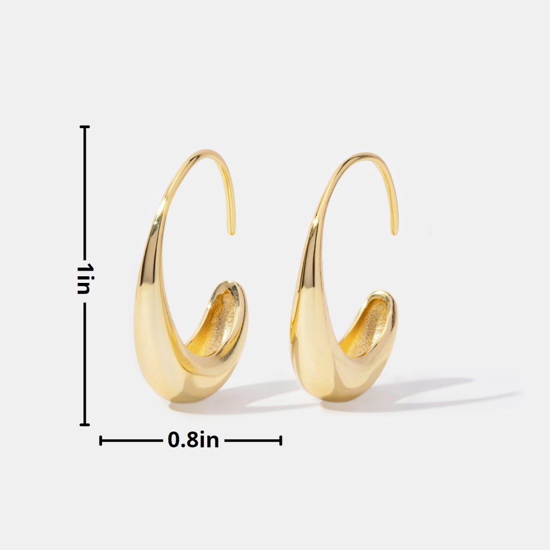 Zara | Chic Drop Hoop Earrings