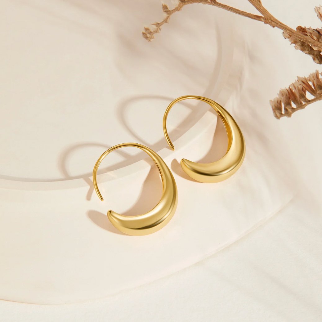 Zara | Chic Drop Hoop Earrings