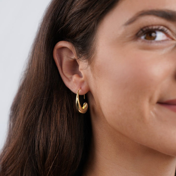 Zara | Chic Drop Hoop Earrings