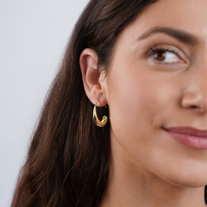 Zara | Chic Drop Hoop Earrings