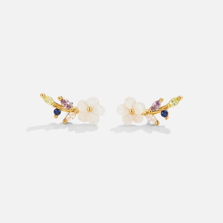 Luna | Elegant Floral Earrings