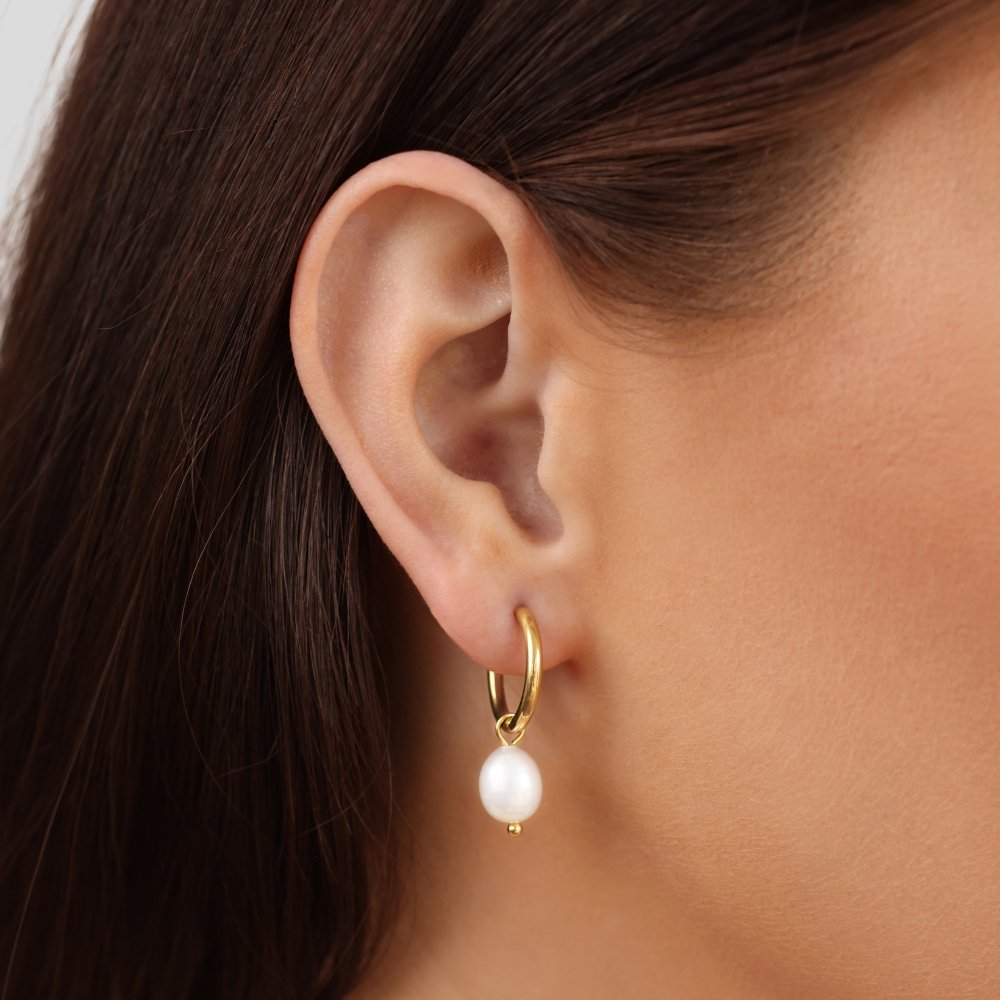 Luna | Elegant Pearl Drop Earrings