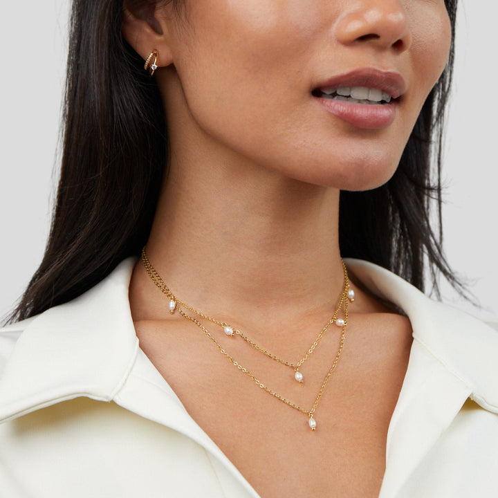 Luna | Chic Pearl Layered Necklace