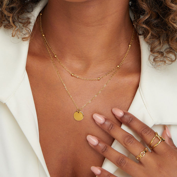 Luxe | Layered Disc Necklace