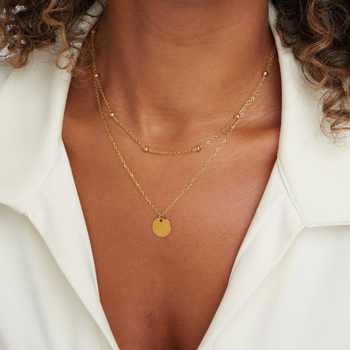 Luxe | Layered Disc Necklace
