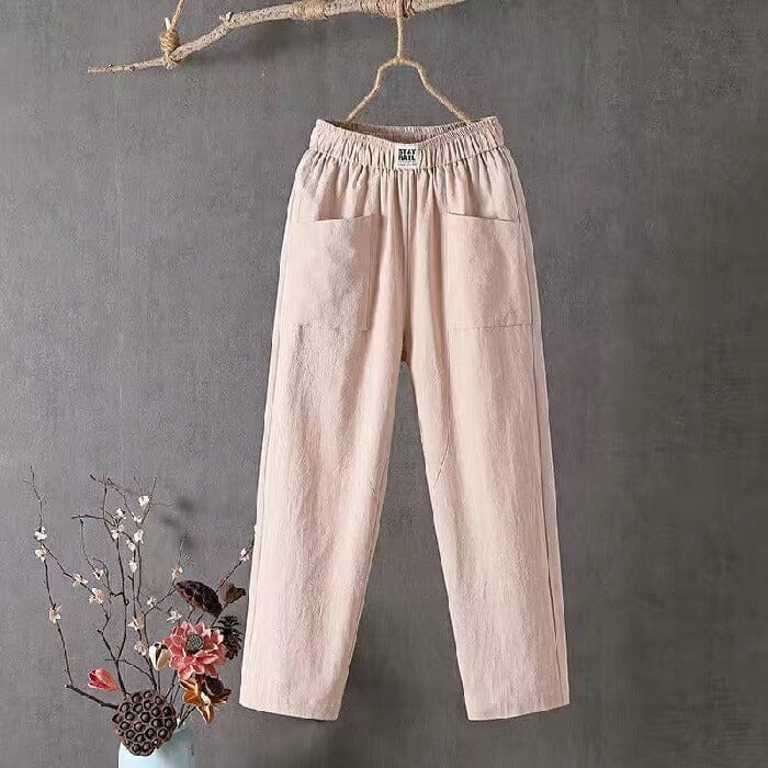 Cleo | Stylish Linen Blend Pants