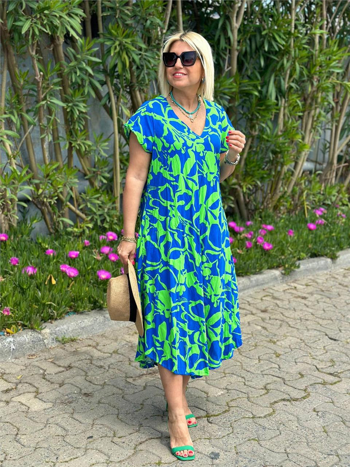 Flora | Chic Floral Midi Dress